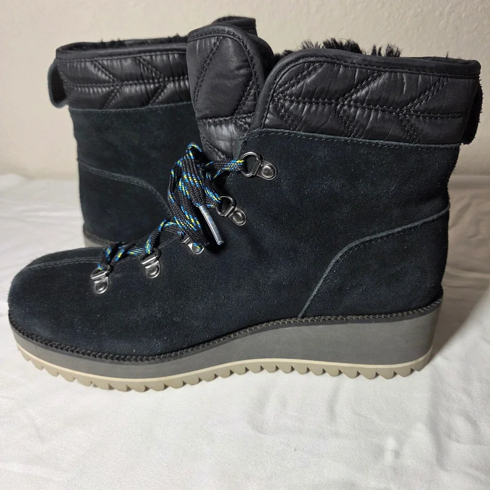 UGG Adirondack III Hiker Boot Black Suede Waterproof 1095712 Womens 7.5